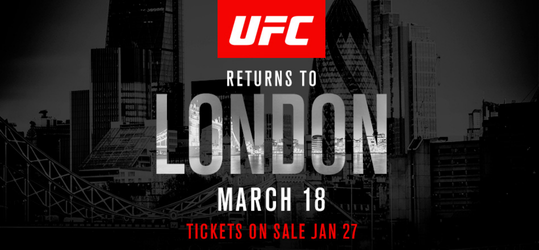 Here's the current UFC London card following the addition of Nelson